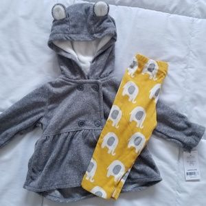 NWT Carter's baby girl's 2 PC  jacket set